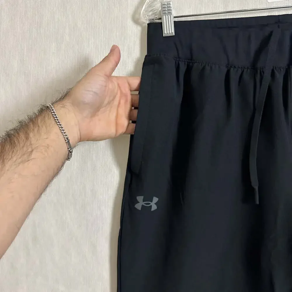 Under Armour Men's Large Black Woven Cold Weather Jogger Pants With Pockets